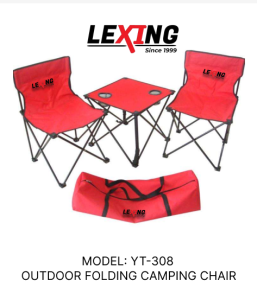Portable folding 1table and 2 chair piece set outdoor camping picnic back Oxford cloth wear-resistant 2  in1 set