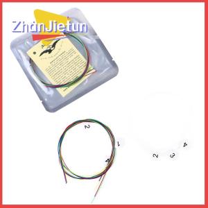 zhanjietun ชุดสายกีต้าร์อูคูเลเล่4ชิ้นสายไนล่อนหลากสีสำหรับอูคูเลเล่ขนาด21/23/26นิ้ว