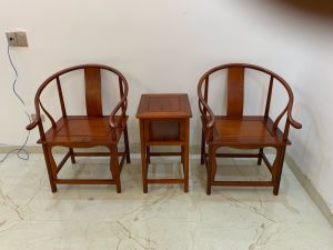 Bộ 3 ghế minh trọc gỗ gụ