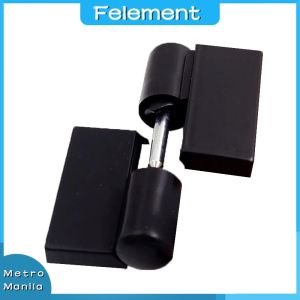 2pcs Partition Hinge For Nylon Black Bathroom Door Accessories Black Detachable Plastic Hinge
