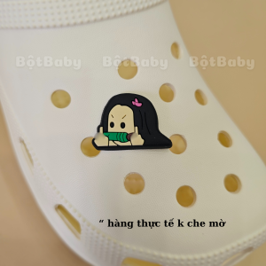 Charm sticker 2D gắn dép mẫu C74