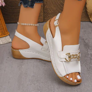 [Free Shipping] WomenS Wedge Roman Sandals 2026 Summer New Collection Open-Toe Thick-Soled Casual Beach Sandals