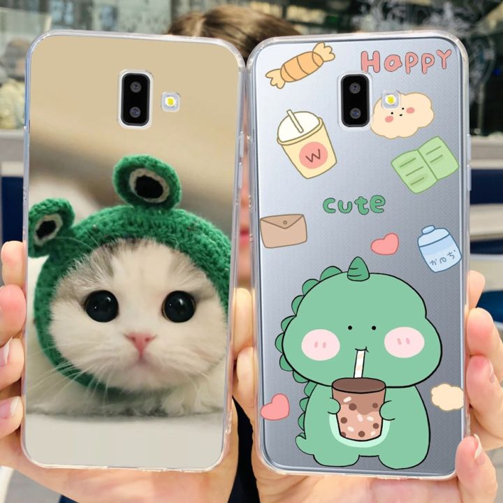 For Samsung Galaxy J6 Plus Case SM J610F Cute Fashion Painted