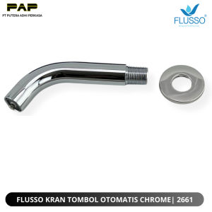 FLUSSO Kran TEMBOK Tombol sentuh Stainless tekan ON OFF uniq touch tap faucet push 3 warna