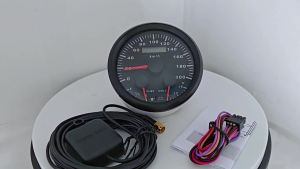 Xel 85Mm Universal GPS Speedometer 0-60MPH 0-200 Km/h พร้อมโวลต์มิเตอร์ระดับน้ำมันเชื้อเพลิง12V สำหรับรถยนต์เรือ RV รถจักรยานยนต์พร้อมไฟแบ็คไลท์