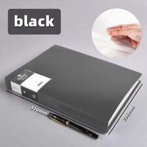 A4 Transparent File Folder Large Capacity Multi Layer Document Organizer Clear Storage Book