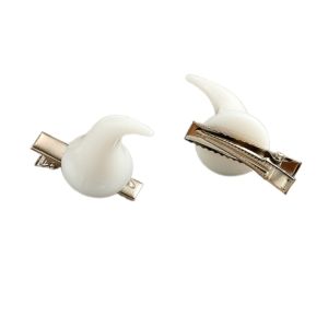 1pair Goth Horn Hairpin Carnivals Hair Clip Halloween Hairpin for Girl F3MD