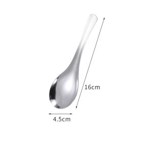 High Quality Tableware 304 Stainless Steel Spoon Food Grade Dinner Spoon Table Spoon Dessert Spoon Set Reusable Dinnerware Easy to Clean
