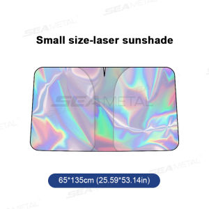 Seamital Che Nắng Xe bạc titan hông xe kính cửa sổ hút nam châm Rèm chống nắng cách nhiệt