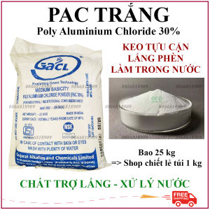 1 Kg Bột Lắng Cặn PAC Trắng Ấn Độ Giúp Hạ Phèn Làm Trong Nước Hồ Bơi