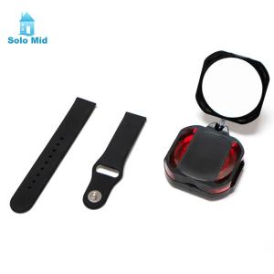 Bicycle Rearview Mirror Wristband Adjustable Angle Bike Rear View Mirror 360 Degree Rotation Cycling Mirror for Cyclists