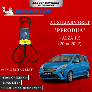 PERODUA ALZA 1.5 (2006-2022) MICHELIN BELT 6PK 1735 (FAN BELT) 100% ORIGINAL PRODUCT