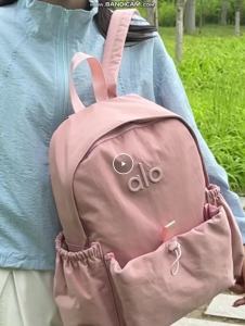 Yoga Backpack Lightweight Waterproof Nylon Sports Gym Rucksack Front Drawstring Pocket Side Water Bottle Mesh Pockets Large Capacity Multi Compartment Daypack For Women School Travel Workout Daily Commute