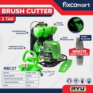 RYU Brush Cutter / Mesin Pemotong / Potong Rumput Gendong 2 Tak RBC 2T