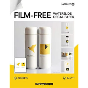 ฟิล์มฟรี ใช้ได้หลายครั้ง แพ็คเกจเต็ม เครื่องพิมพ์เลเซอร์ส่วนบุคคล การถ่ายโอนสไลด์น้ำ DIY สติ๊กเกอร์สไลด์น้ำที่สามารถพิมพ์ได้เอง