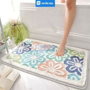 Thảm sợi chống trượt họa tiết HOA
