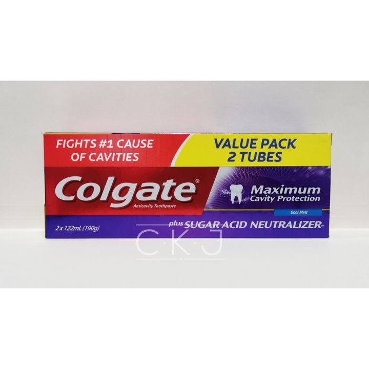 Maximum Cavity Protection Acid Neutralizer Toothpaste 2 x 190g Twin ...