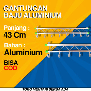 (COD) KAPSTOK/ GANTUNGAN BAJU ALUMUNIUM/KAPSTOK MURAH/KAPSTOK ALUMUNIUM