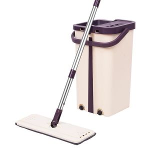 360 Rotation Flat Mop Floor Cleaning Microfiber Squeeze Mop Floor Clean Automatic Dehydration