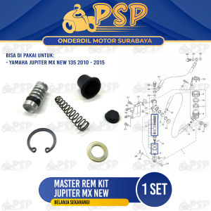 Master Rem Kit Belakang Jupiter MX New - Repairkit Seal Sil Cakram Belakang Yamaha Vixion New
