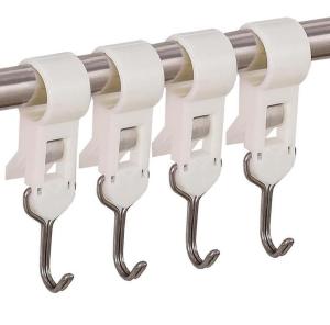 ตะขอหนีบ 4 ชิ้น – แขวนเสื้อผ้า กระเป๋า ผ้าขนหนู อเนกประสงค์ใช้ได้ทั้บ้าน/ครัว/ห้องน้ำ