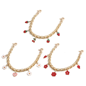 Practical Fashion Bag Charm Flower Strawberry Bags Chain Adds A Distinctive Touch To Your Everyday And Event Looks