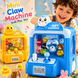 Mini Claw Machine Toy Capsule Catcher with Small Beads Ball Catch Game Fun Birthday Gift for Kids