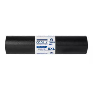 100PCS Heavy Duty Thick Extra Strong Black Garbage Bags 100PCS Large Size Home Office Rubbish Bag S/M/L/XL/XXL
