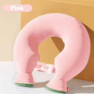 U-shaped Hot Water Bag Thickened Neck Warming Compress Water-filled Soft Plush Neck Warmer