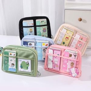 12Layers Multi-function Pen Bag Storage Large Capacity Simple Pencil Case Student Zip Bag Creative  Box
