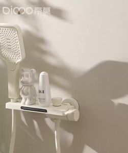 Bathroom Waterfall Bathtub Faucet With Handheld Shower Head Wall Mounted Hot and Cold Mixer Tap Shower Set Single Handle