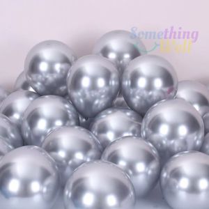 ลูกโป่งเมทัลลิค 12 นิ้ว (แพ็คละ10ใบ) ลูกโป่งโครเมี่ยมเมทัลลิก ลูกโป่งโครเมียม 2.8 กรัม  Metallic balloons