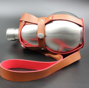 Bình hồ lô inox 2 lít có bao da