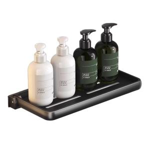 Bathroom Shelves Wall Mounted Foldable Shelf for Bathroom 12/16inch Waterproof Shower Shelf Rack for Laundry Toilet Room