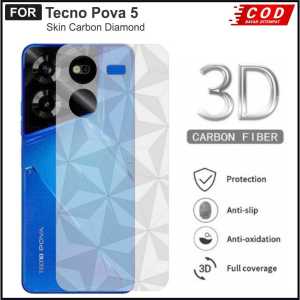 TECNO POVA 5 POVA 5 PRO POVA 4 PRO POVA 4 POVA 3 POVA NEO 3 POVA 2 POVA NEO 2 ANTI GORES BELAKANG SKIN KARBON GARSKIN MOTIF CARBON ANTI JAMUR PELINDUNG BELAKANG BACK GUARD TECNO POVA 4 TECNO POVA 3 TECNO POVA 2 TECNO POVA NEO 2