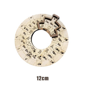Wooden Music Tools Circle Round Wooden Guitar Chord Wheel for Guitar Notes Chords Wooden Melody Tool Music Instrument Wood Melody Maker Circle of Fifths Wheel Circle Wooden Wheel and Musical Easy To Use