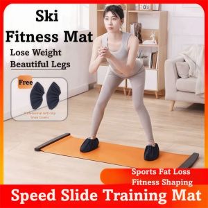 BESTITIT Mượt mà Thảm tập thể dục trượt tuyết Bài tập thể dục nhịp điệu Bộ đầy đủ Thảm tập chân Chân mảnh Thảm trượt tuyết Yoga Tập thể dục tại nhà