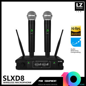 Wireless Microphone Handheld Mic Mikrofon Karaoke Mike Dual Antenna Receiving Distance 30 Meters Original Imported Microphone Core High Fidelity Sound Quality