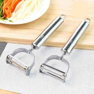 Pisau Pengupas & Pemotong Buah Sayur / Peeler 2in1 Stainless Steel