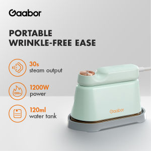 Gaabor Travel Portable Electric Steam Iron 1200W Wet & Dry Iron Flexible Switching Steamer Garment HM-M01A