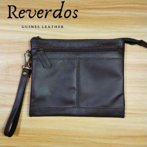 Tas Tangan Pria Kulit Aslii - Tas Clutch Simple Ringan Kulit Aslii