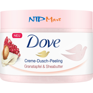 Kem tẩy tế bào chết toàn thân chiết suất từ hạt lựu hương bưởi và bơ hiệu Dove Creme nhập khẩu từ Đức dung tích 225ml