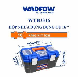 Hộp đựng dụng cụ 16 và 19" khóa kim loại WADFOW WTB3319 - WTB3316