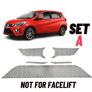 Perodua Myvi 2018-2022 NOT FOR FACELIFT Ready Cut Honeycomb Grill Full Set Top Bottom