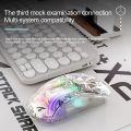 Attack Shark X2 Pro RGB transparent mouse luminous wireless Bluetooth three-mode rechargeable game esports mouse. 