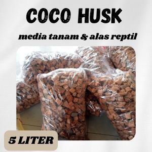 cocohusk media tanam / cocochip alas reptil / coco husk 5 liter