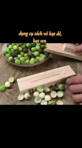 Bộ dụng cụ bóc tách vỏ hạt sen + lấy tâm hạt sen tươi tiện dụng