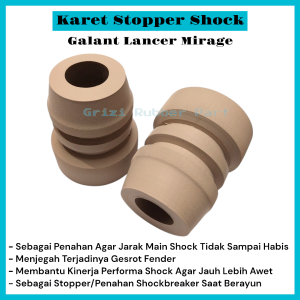 Shock Stopper Spon Empuk Depan Galant Lancer Mirage 1Set(2Pcs)