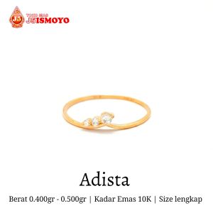 Cincin Emas Asli 10 Karat Adista J5 Ismoyo
