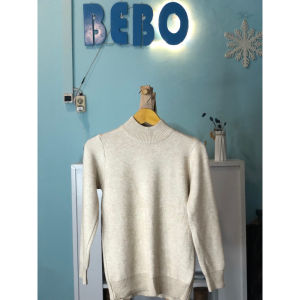 Winter Turtleneck Knit Sweater dengan inner Velvet